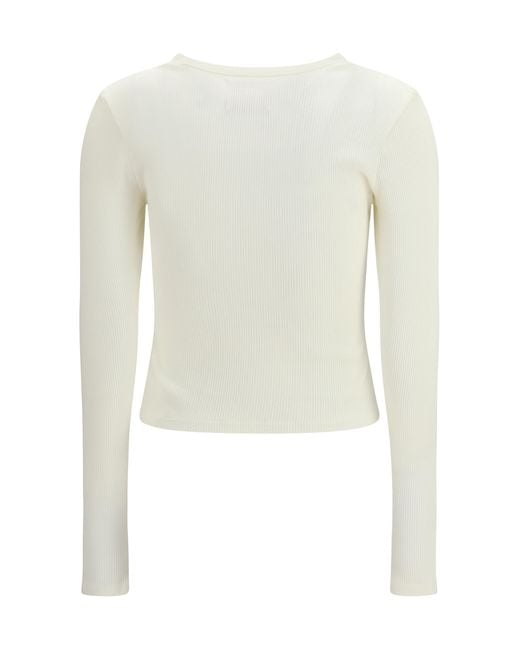 Citizens of Humanity White Kari Long Cardigan Cotton; Lyocell; Spandex