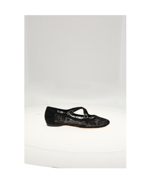 Dior White Ballerina With 0.5Cm Heel Upper Cotton Shoes