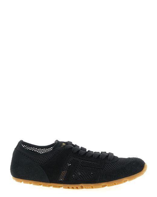 Balmain Black Racer 45-Suede Sneakers Calfskin Leather (Bos Taurus)