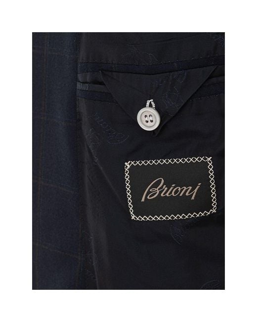Brioni Blue Wool Blazer Clothing for men