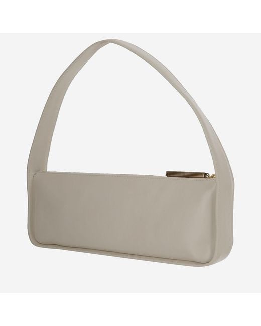 Khaite Gray Lori Baguette Bag Calfskin Shoulder