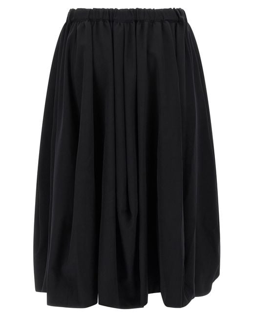Comme des Garçons Black Wool Skirt