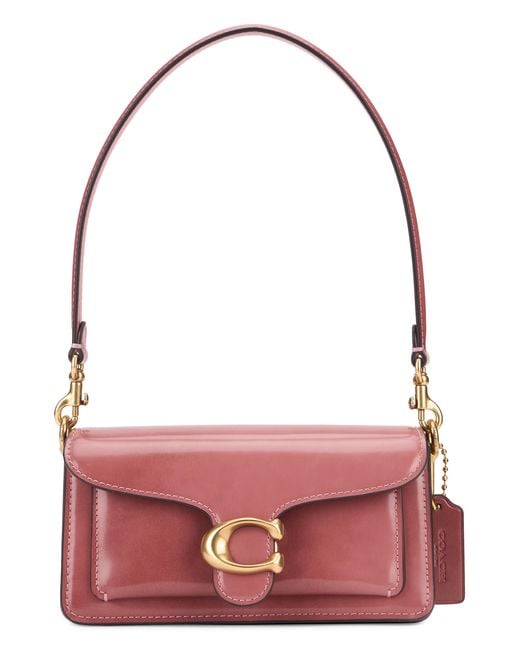 COACH Red Shoulder Bag Tabby 2.0 Calfskin Handbags
