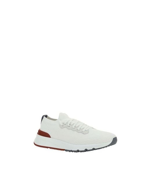 Brunello Cucinelli White Sneakers for men