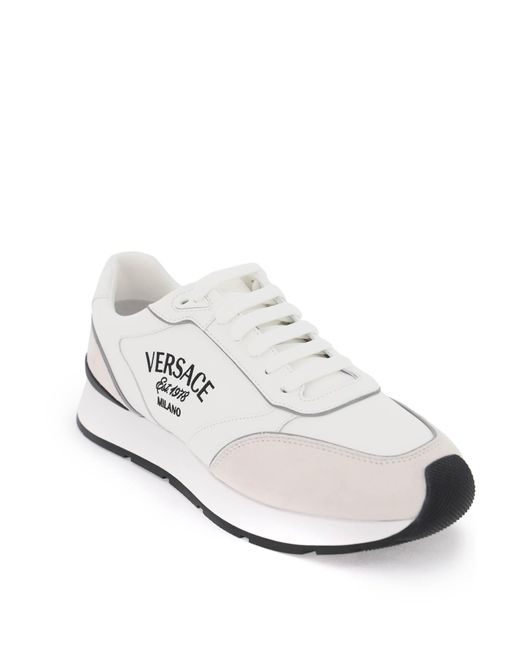 Versace White Milan Sneakers for men