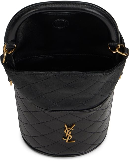 Saint Laurent Black Bucket Bag Gaby