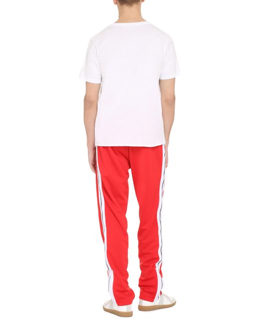 Saint Laurent White Logo Cotton T-Shirt for men