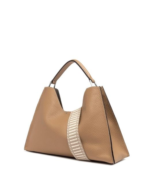 Gianni Chiarini Natural Aurora Sand Leather Shoulder Bag