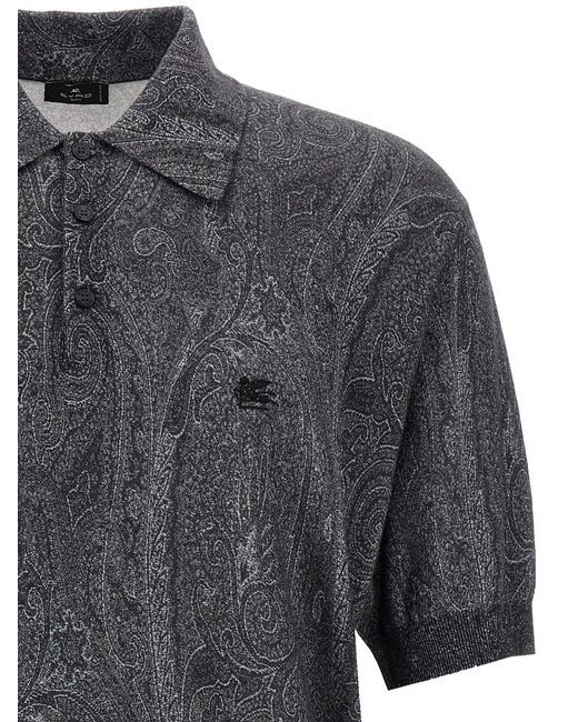 Etro Gray Polo for men