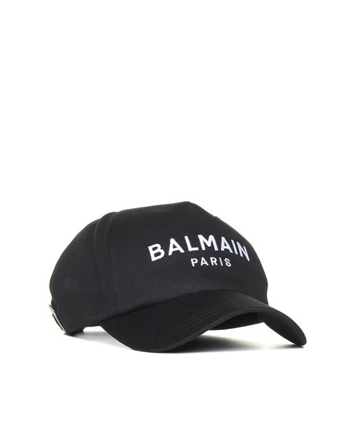 Balmain Black Hats for men