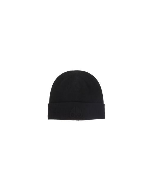 Moose Knuckles Wool Beanie Hat in Black for Men Lyst