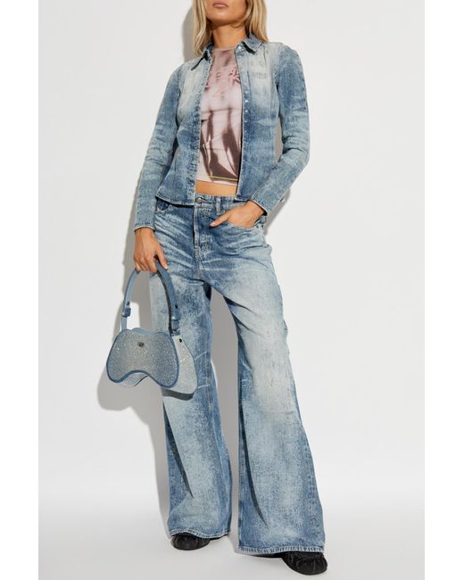 DIESEL Pink T-Shirt 'T-Grafi'