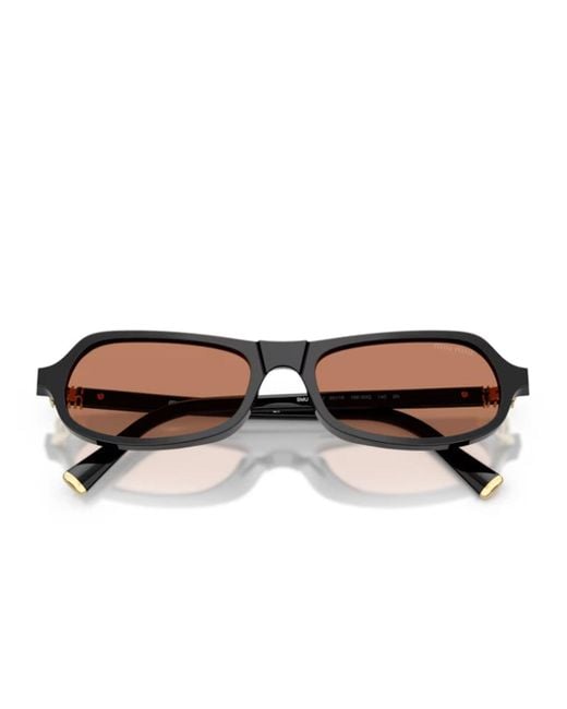 Miu Miu Brown Miu B10Su Regard Acetato Occhiali Da Sole