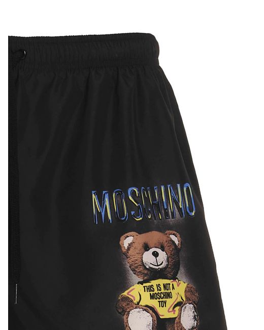 Moschino Black 'teddy' Swimsuit for men