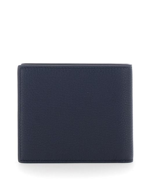 Dolce & Gabbana Blue Bi-Fold Leather Wallet for men