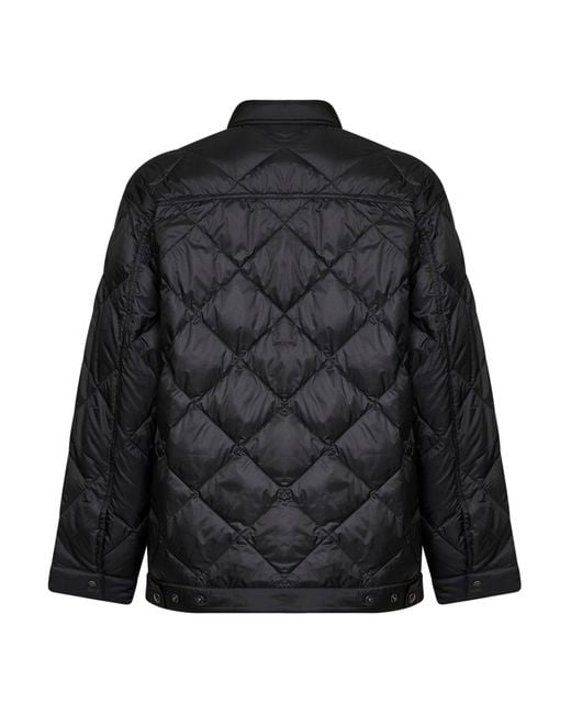Prada Black Quilted Down Jacket Re-Nylon Recycled Polyester Padded for men
