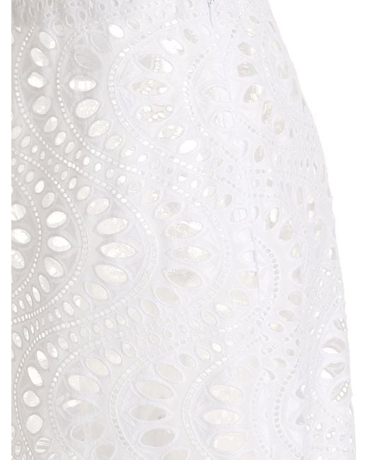 Giambattista Valli White Long Cotton Skirt