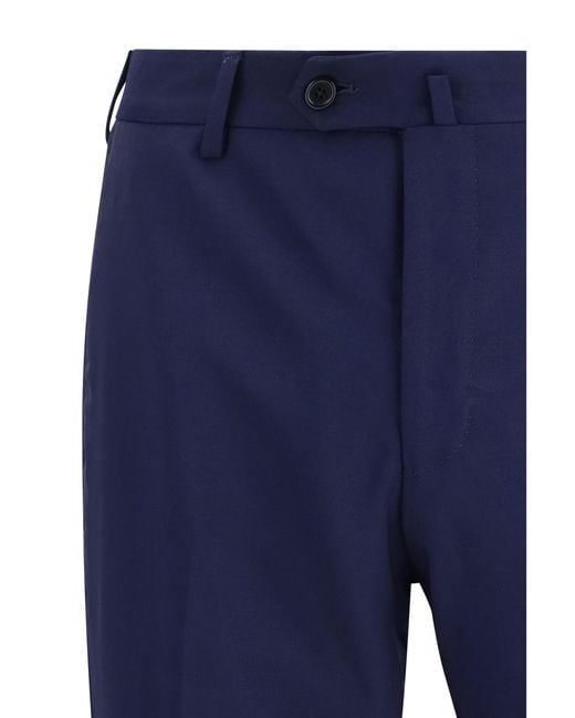 Gi Capri Blue Virgin Wool Single-Breasted Suit Suits for men