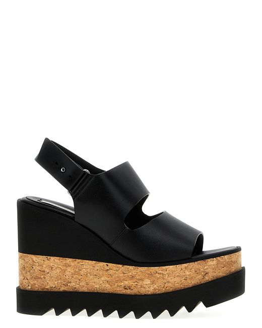 Stella McCartney Black 'Sneak-Elyse' Sandals