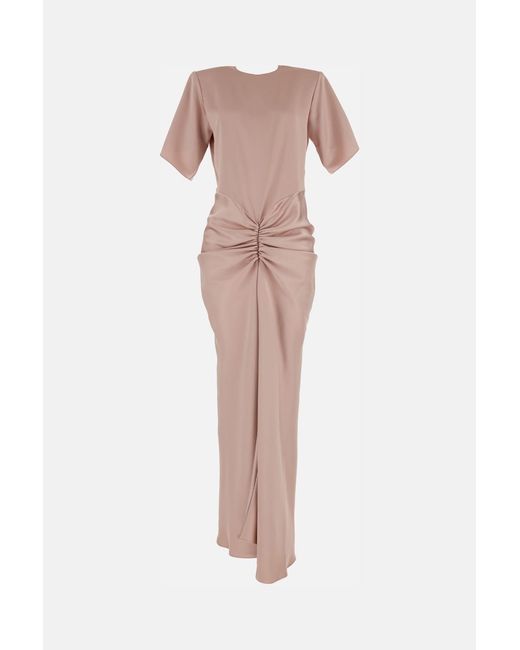ANDAMANE Pink Iris Maxi Dress