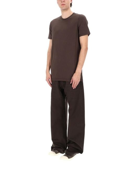 Rick Owens Brown T-Shirt Level T Cotton T-Shirts for men