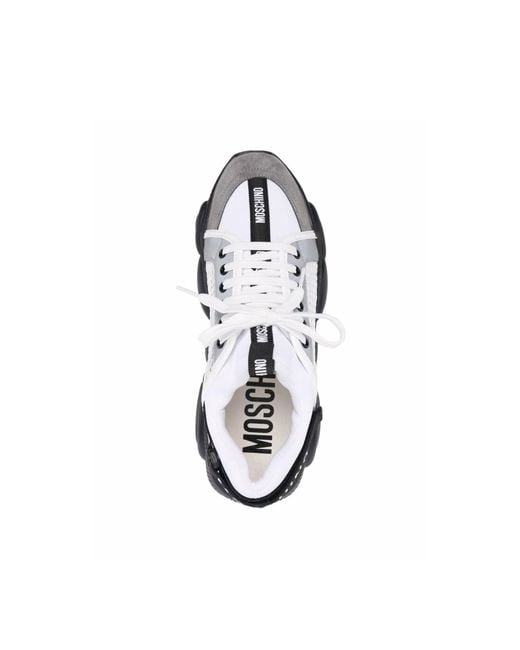 Moschino Black Teddy-sole Sneakers for men