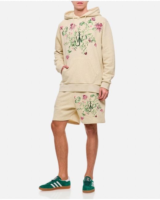 J.W. Anderson Natural Pol Thistle Embroidery Hoodie for men