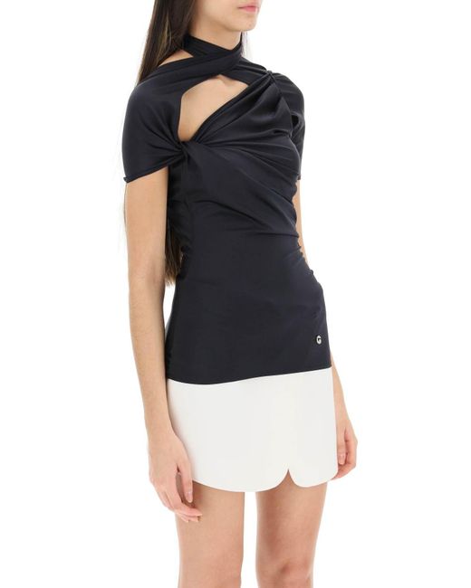 Coperni Black Top With Knotted Details