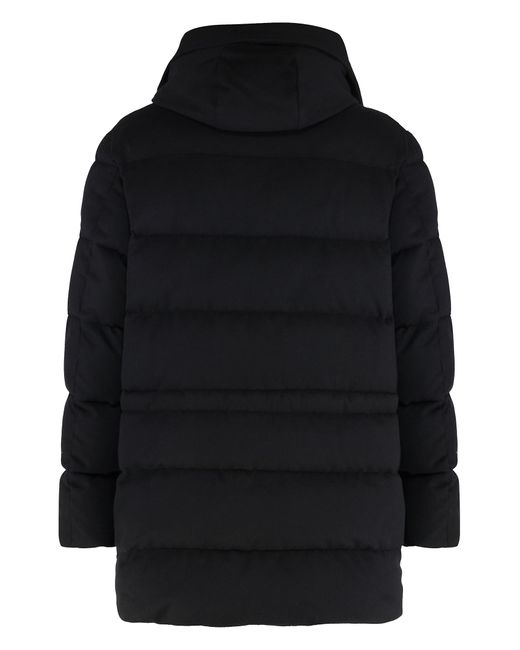 Moorer Black Davide Hooded Parka for men