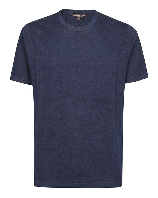 Michael Kors Blue Short Sleeve Sweater for men