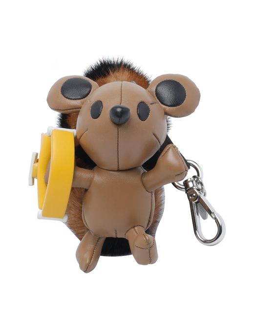 Fendi Brown Furette Mink Charm for men