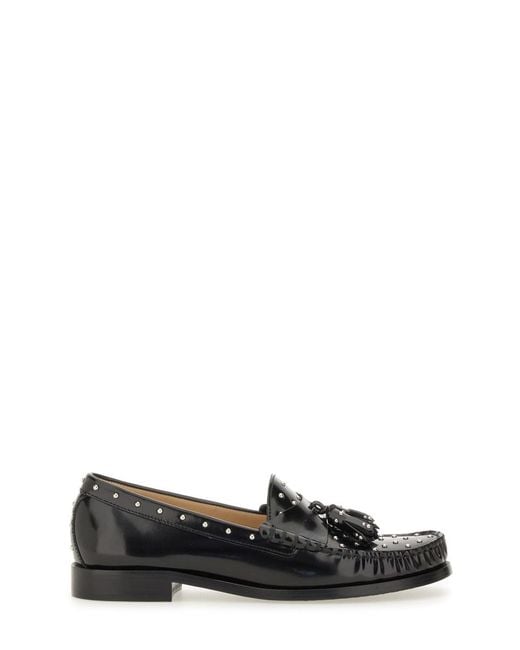 Stuart Weitzman Black Moccasin Lottie Loafers