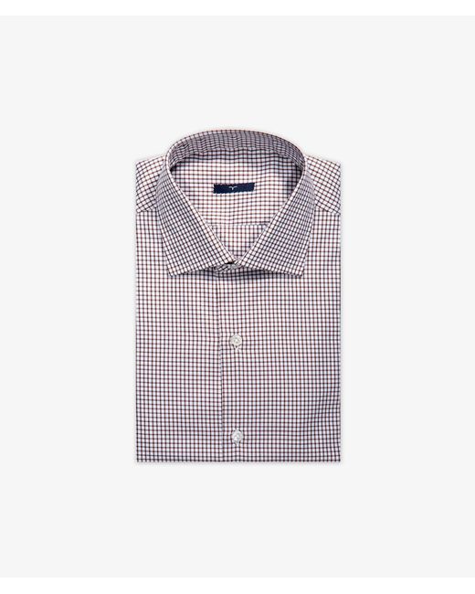 Larusmiani Purple Tailored Cotton Shirt Hyde Park Hand Made for men