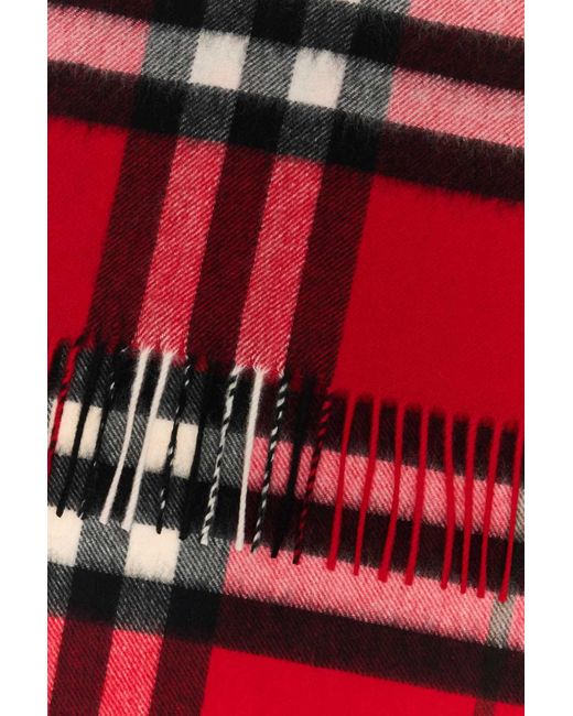 Burberry Red Scarves And Foulards