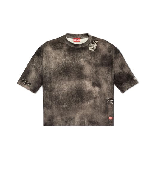 DIESEL Brown T-Wash-N2 T-Shirt for men