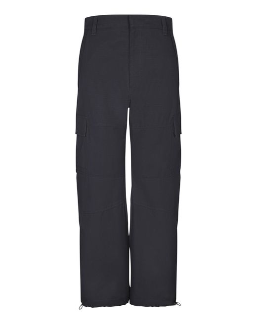 Givenchy Blue Cardo Arched Trousers for men