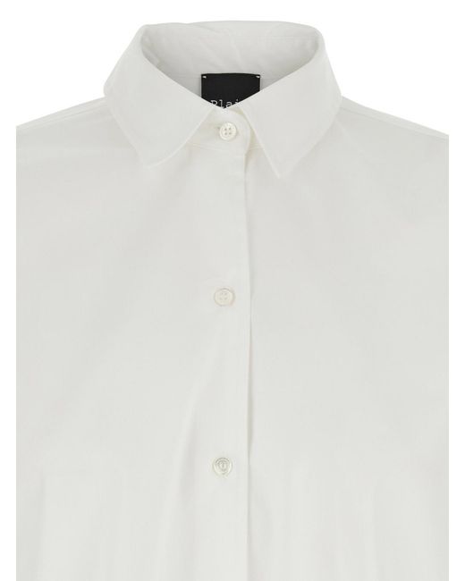 Le Plain White Shirt With Classic Collar