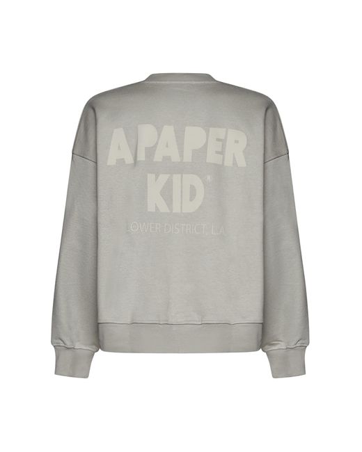 A PAPER KID Gray Fleece for men