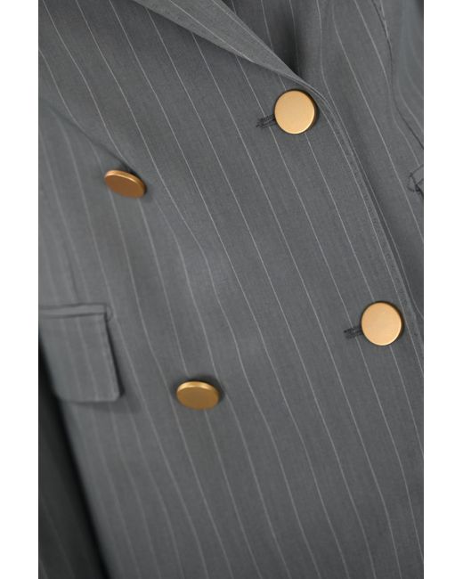 Tagliatore Gray Pinstripe T-Paris Suit