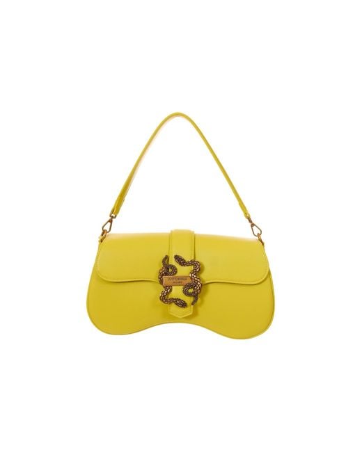 Just Cavalli Yellow Shoulder Bag
