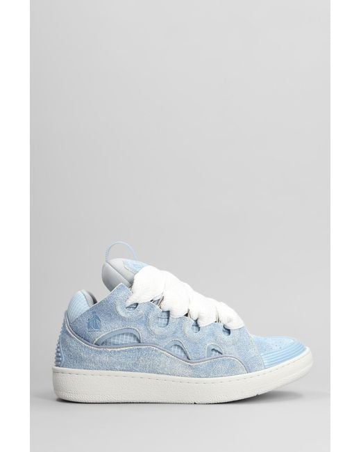 Lanvin White Curb Sneakers