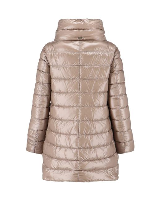 Herno Amelia Down Jacket in Natural | Lyst UK