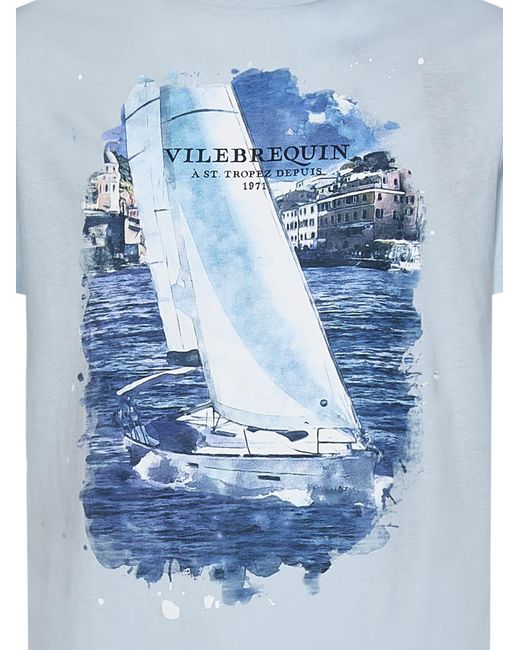 Vilebrequin Blue Sailing Boat T-Shirt for men