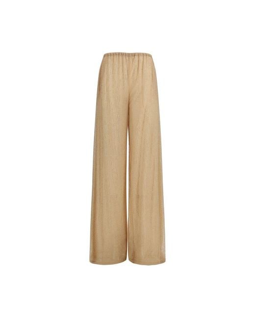 Ermanno Scervino Natural Polyester Casual Pants
