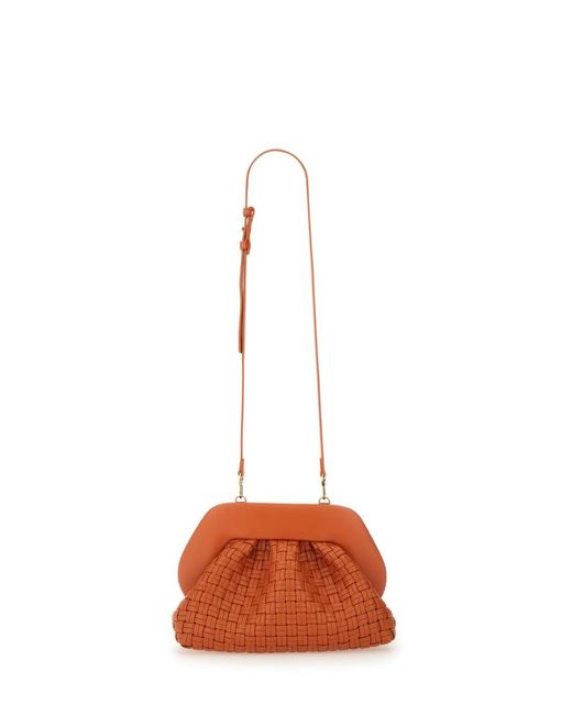 THEMOIRÈ Orange Tia Weaved Micro Clutch