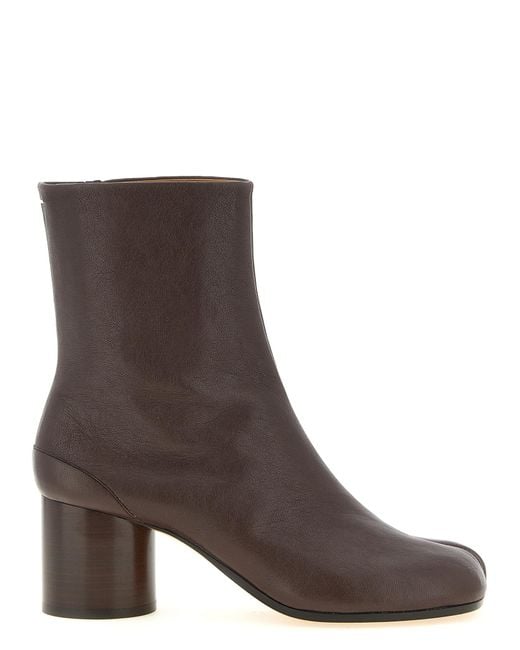 Maison Margiela Brown 'Tabi' Ankle Boots