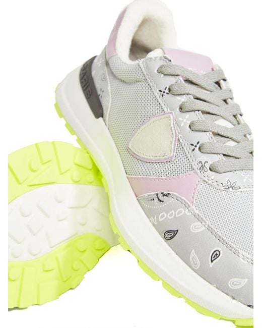 Philippe Model Metallic Antibes Low Paisley Sneakers Shoes