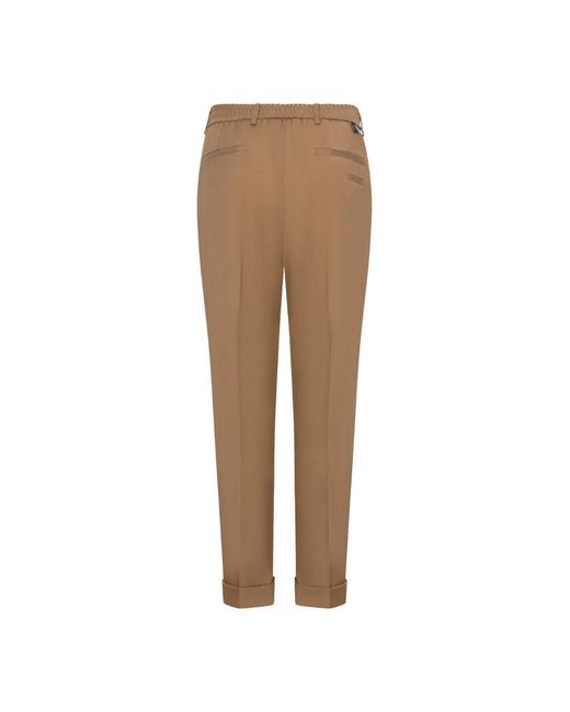 Low Brand Natural Slim Carrot-Fit Safari-Colored Virgin Wool Trousers With Single Front Pleat for men
