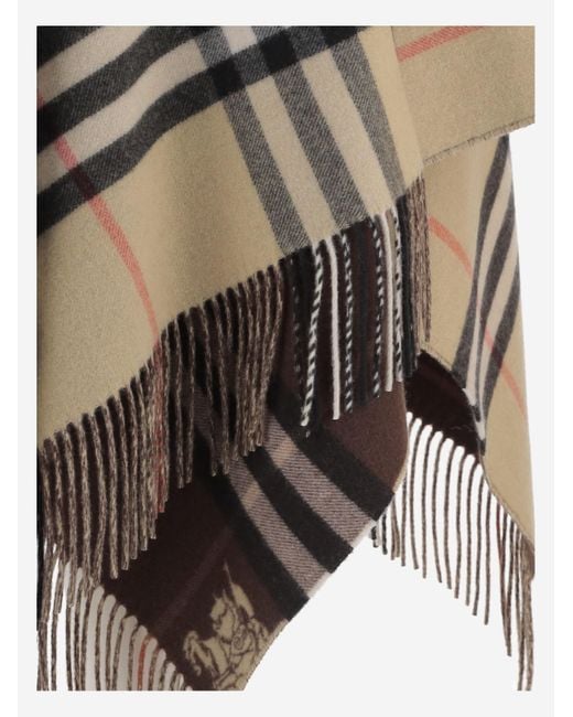Burberry Black Cashmere Cape Capes