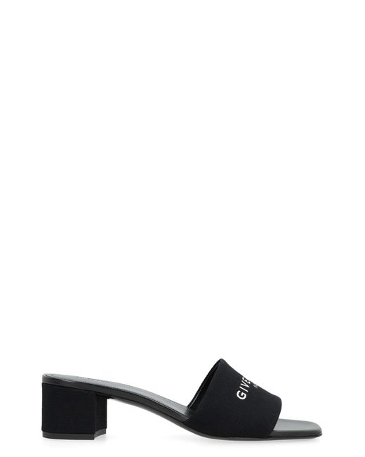 Givenchy Black 4G Fabric Mules